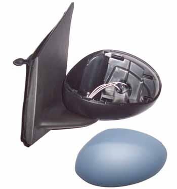 PEUGEOT 107- 06/14; KAPI AYNASI SOL MANUEL SİYAH/GRİ KAPAKLI (TW)