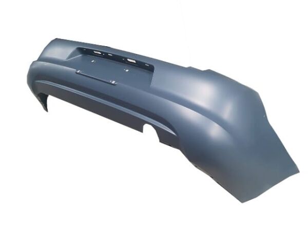 CITROEN C ELYSEE- 17/24; ARKA TAMPON KOYU GRİ SENSÖR DELİKSİZ (EUROBUMP)