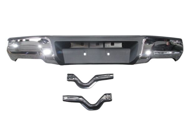 ISUZU D MAX- PICK UP- 17/19; ARKA TAMPON NİKELAJ KAPLAMALI (BAĞLANTI AYAKLARI İLE BİRLİKTE) (TW)