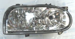 VOLKSWAGEN GOLF- 3- 92/98; FAR LAMBASI SAĞ MANUEL/ELEKTRİKLİ SİSSİZ ŞEFFAF CAMLI (FAMELLA)