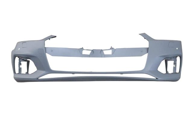 AUDI A5- 17/19; ÖN TAMPON ASTARLI GRİ (SENSÖR/FAR YIKAMA DELİKLİ/ÇEKİ DEMİRİ KAPAKLI)(TYG)