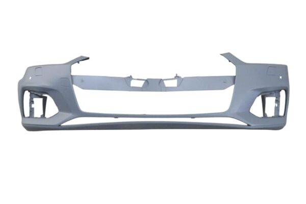 AUDI A5- 17/19; ÖN TAMPON ASTARLI GRİ (SENSÖR/FAR YIKAMA DELİKLİ/ÇEKİ DEMİRİ KAPAKLI)(TYG)