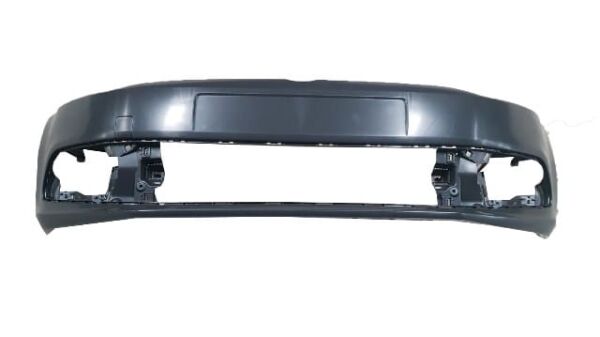 VOLKSWAGEN POLO- 6- 14/17; ÖN TAMPON SİYAH (SİS DELİKLİ/ÇEKİ DEMİRİ KAPAKLI) (EUROBUMP)