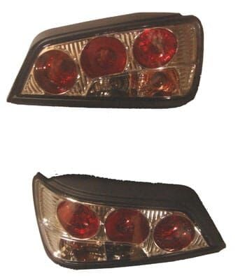 PEUGEOT 306- HB- 97/00; MODİFİYE STOP LAMBASI SAĞ/SOLSET 2PARÇA KIRMIZI/NİKELAJLI(SİYAH ÇERÇEVE)