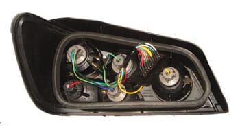 PEUGEOT 306- HB- 97/00; MODİFİYE STOP LAMBASI SAĞ/SOLSET 2PARÇA FÜME/KIRMIZI/BEYAZ(SİYAH ÇERÇEVE