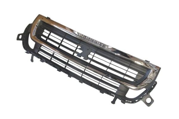 PEUGEOT PARTNER- TEPEE- 15/18; ÖN PANJUR SİYAH/NİKELAJ ÇERÇEVELİ KOMPLE (ÖN TAMPON ÜST)(TW)