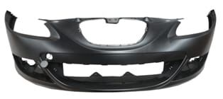 SEAT LEON- 05/09; ÖN TAMPON SİYAH (ASTARLI SİS/PANJUR DELİKLİ PHIRA)