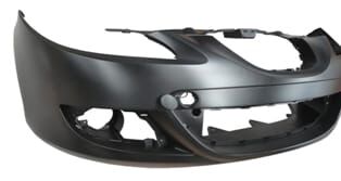 SEAT LEON- 05/09; ÖN TAMPON SİYAH (ASTARLI SİS/PANJUR DELİKLİ PHIRA)