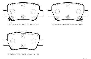 TOYOTA AVENSIS- 10/14; ARKA FREN BALATASI 1,6/1,8/2,0/2,2 (DİSK)(109X49,9X15,5)(DAIWA)