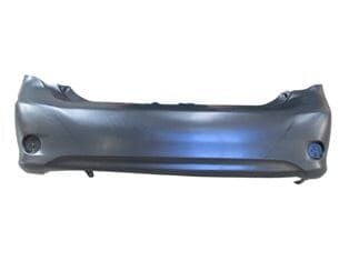 TOYOTA COROLLA- E150- 07/10; ARKA TAMPON SİYAH (REFLEKTÖR DELİKLİ (SENSÖR DELİKSİZ) (TYG)