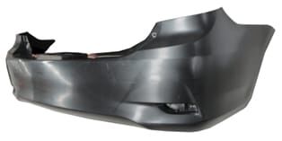 TOYOTA COROLLA- E150- 10/13; ARKA TAMPON SİYAH (REFLEKTÖR DELİKLİ (SENSÖR DELİKSİZ) (TYG)