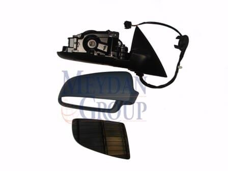 AUDI A6- 05/09; KAPI AYNASI SAĞ ELEKTRİKLİ/ISITMALI/GRİ KAPAKLI 5FİŞLİ (TW)