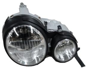 MERCEDES E CLASS- W210- 96/99; FAR LAMBASI SAĞ MERCEKLİ/VAKUM AYARLI H7/H7 (KRİSTAL TİP) (FAMELL