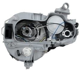 MERCEDES E CLASS- W210- 96/99; FAR LAMBASI SAĞ MERCEKLİ/VAKUM AYARLI H7/H7 (KRİSTAL TİP) (FAMELL