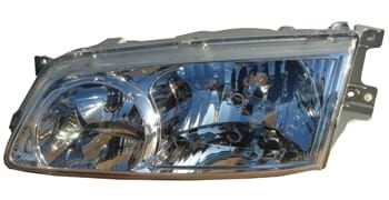 HYUNDAI STAREX- MİNİBÜS- 98/08; FAR LAMBASI SOL MANUEL/ŞEFFAF CAMLI (H1/H7) (FAMELLA)