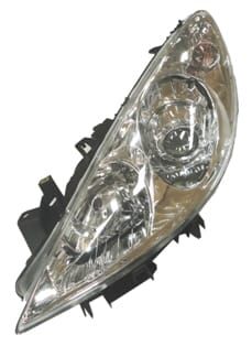 PEUGEOT 307- 06/08; FAR LAMBASI SOL ELEKTRİKLİ/MOTORLU/MERCEKLİ (H7/H1) (FAMELLA)