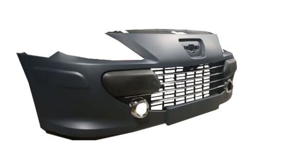 PEUGEOT 307- 06/08; ÖN TAMPON SİYAH (BANDLI/PANJURLU/SİS ÇERÇEVELİ/NİKELAJLI/BRAKETLİ (KOMPLE) (TW)