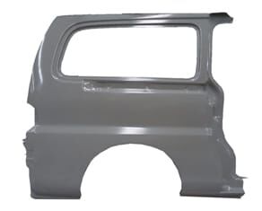 HYUNDAI STAREX- MİNİBÜS- 05/08; ARKA ÇAMURLUK SAĞ CAMLI TİP TAVANA KADAR (GRİ BOYALI) (BFN)