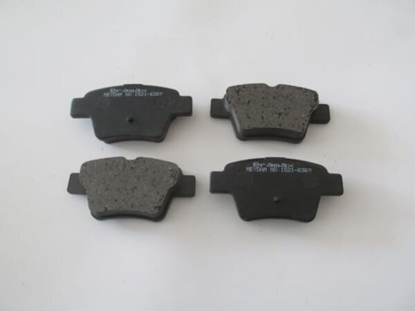 PEUGEOT 307- 06/08; ARKA FREN BALATASI (KABLOSUZ)(DİSK) (94.5x46.77x16.9)(BRAMAX)