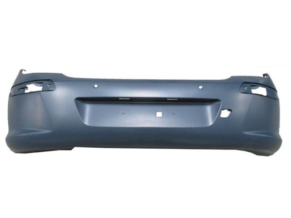 PEUGEOT 308- 08/11; ARKA TAMPON KOYU GRİ (SENSÖR DELİKLİ) (TW)