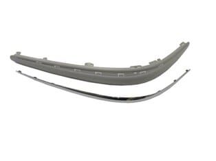 MERCEDES E CLASS- W211- 03/06; ÖN TAMPON BANDI SOL GRİ ASTARLI/NİKELAJ ÇITALI SENSÖR DELİKSİZ (TYG)