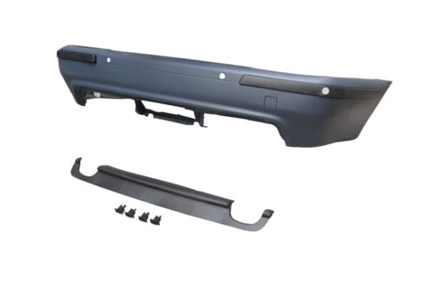 BMW 5 SERI- E39- 96/00; ARKA TAMPON ASTARLI (SEN.YUVALI/KARLIKLI/BANTLI)(ÇİFT EGZ D./ÇEK.KAPAKLI)M5