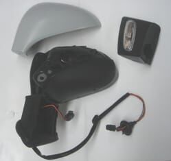 PEUGEOT 308- 08/13; KAPI AYNASI SOL ELEKTRİKLİ/ISITMALI/SİNYALLİ GRİ KAPAKLI 6+2 FİŞLİ (FAMELLA)