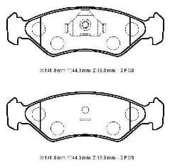 CITROEN SAXO- 96/00; ÖN FREN BALATASI (DİSK) (141X44,3X18) (BRAMAX)