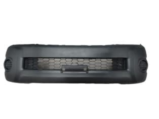 TOYOTA HILUX- PICK UP VIGO- 10/11; ÖN TAMPON PLASTİK SİYAH (4X2 DODİK DELİKSİZ SİS KAPAKLI)(LM/TYG)