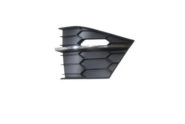 SKODA SUPERB- 15/18; ÖN TAMPON PANJURU SAĞ SİYAH (NİKELAJ ÇITALI)(TW)