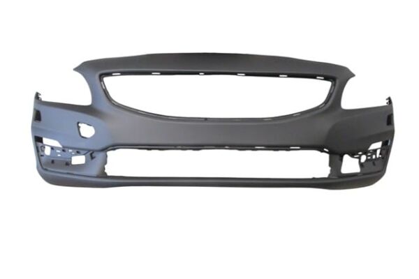 VOLVO S60- 13/18; ÖN TAMPON ASTARLI SİYAH/FAR YIKAMA DELİKLİ (TYG)