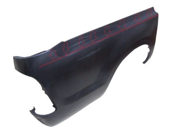 TOYOTA HILUX- PICK UP VIGO- 05/11; YARIM ARKA ÇAMURLUK SAĞ (ÜST KISMI KESİLİP TAKILABİLİR