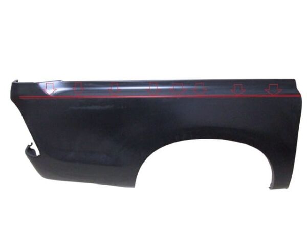 TOYOTA HILUX- PICK UP VIGO- 05/11; YARIM ARKA ÇAMURLUK SAĞ (ÜST KISMI KESİLİP TAKILABİLİR