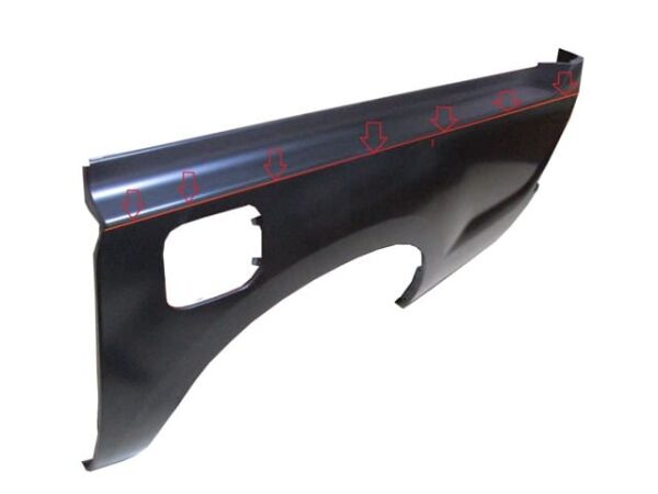 TOYOTA HILUX- PICK UP VIGO- 05/11; YARIM ARKA ÇAMURLUK SOL (ÜST KISMI KESİLİP TAKILABİLİR