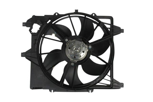 RENAULT KANGOO- 2- CLASSİC- 03/12; RADYATÖR FAN DAVLUMBAZI KOMPLE (KLİMALI/MOTORLU)(6 KANAT)(ORİS)