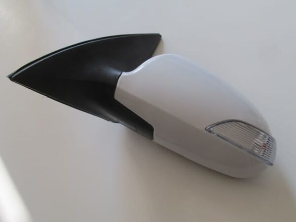 HYUNDAI I30- 07/12; KAPI AYNASI SOL ELEKTRİKLİ/SİNYALLİ/BEYAZ KAPAKLI(SİNYALİ KISA TİP)(5FİŞLİ)(