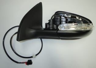 VOLKSWAGEN GOLF- 6- 09/12; KAPI AYNASI SOL ELEKTRİKLİ/KAPAKSIZ/CAMSIZ/SİNYALLİ