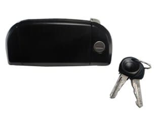 VOLKSWAGEN TRANSPORTER- T4- 96/01; ÖN KAPI DIŞ AÇMA KOLU SOL (ŞİFRELİ/ANAHTARLI)(BOYANIR TİP)(HUSHAN