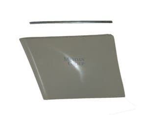 MERCEDES E CLASS- W124- 90/95; ÖN ÇAMURLUK BANDI SOL GRİ (NİKELAJI İLE BİRLİKTE) (TW)