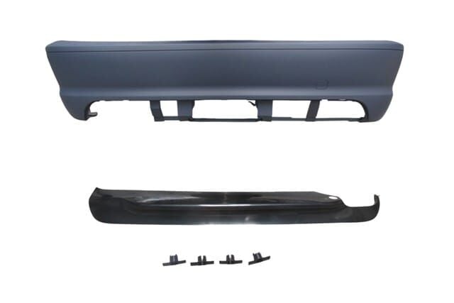 BMW 3 SERI- E46- COUPE- 98/05; ARKA TAMPON ASTARLI (SENSÖR DELİKLİ/ÇEKİ DEM.KAPAKLI/KARLIKLI)M-TECH