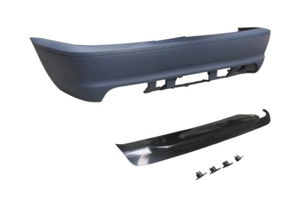 BMW 3 SERI- E46- COUPE- 98/05; ARKA TAMPON ASTARLI (SENSÖR DELİKLİ/ÇEKİ DEM.KAPAKLI/KARLIKLI)M-TECH