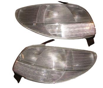 PEUGEOT 206- HB- 99/03; MODİFİYE STOP LAMBASI SAĞ/SOL SET 2 PARÇA BEYAZ/LEDLİ 3/5KAPI (TYC)