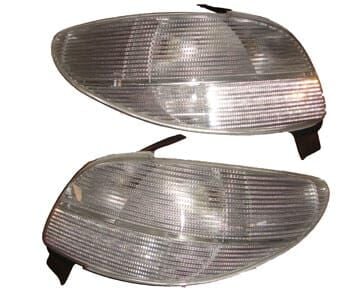 PEUGEOT 206- HB- 99/03; MODİFİYE STOP LAMBASI SAĞ/SOL SET 2 PARÇA BEYAZ/LEDLİ 3/5KAPI (TYC)