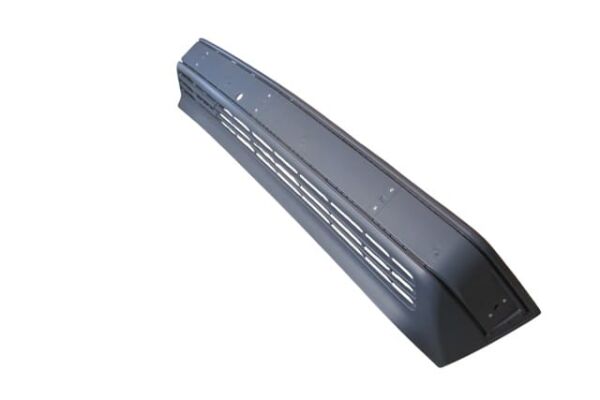 MERCEDES E CLASS- W124- 93/95; ÖN TAMPON GRİ (BANTSIZ/ÜST KISMI NİKELAJ DELİKLİ/ŞOK EMİCİLİ)