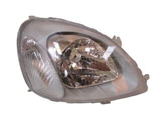 TOYOTA YARIS- 00/02; FAR LAMBASI SAĞ MANUEL (DAMLA GÖZSÜZ) (H4) (DEPO)