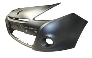 RENAULT CLIO- 3- HB- 09/12; ÖN TAMPON SİYAH (SİS/PANJUR DELİKLİ (İÇ BAĞLANTI BRAKETSİZ) TYG)