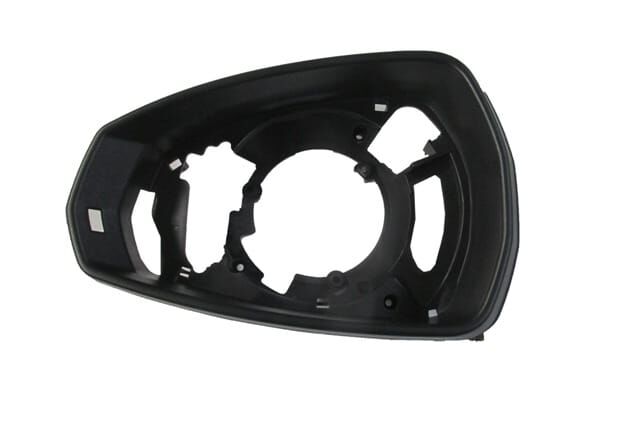 AUDI A3- SD/HB/SB- 12/16; AYNA KAPAĞI ÇERÇEVESİ SOL (SİYAH)