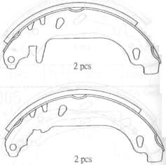 RENAULT TWINGO- 93/98; ARKA FREN PABUCU (90X40)(BRAMAX)
