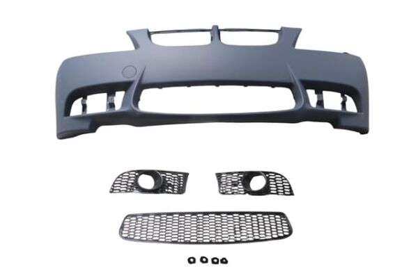 BMW 3 SERI- E90- 05/09; ÖN TAMPON ASTARLI(SİS D.Lİ KAPAK/IZGRALI/SEN.YUVALI/ÇEK.KAPAKLI)M3-STYLE/LCI