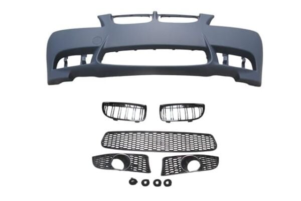 BMW 3 SERI- E90- 09/11; ÖN TAMPON GRİ(SİS D.Lİ KAPAK/PANJURLU/IZGARALI)SENSÖR AÇILR)M3-CNS-STYLE/LCI